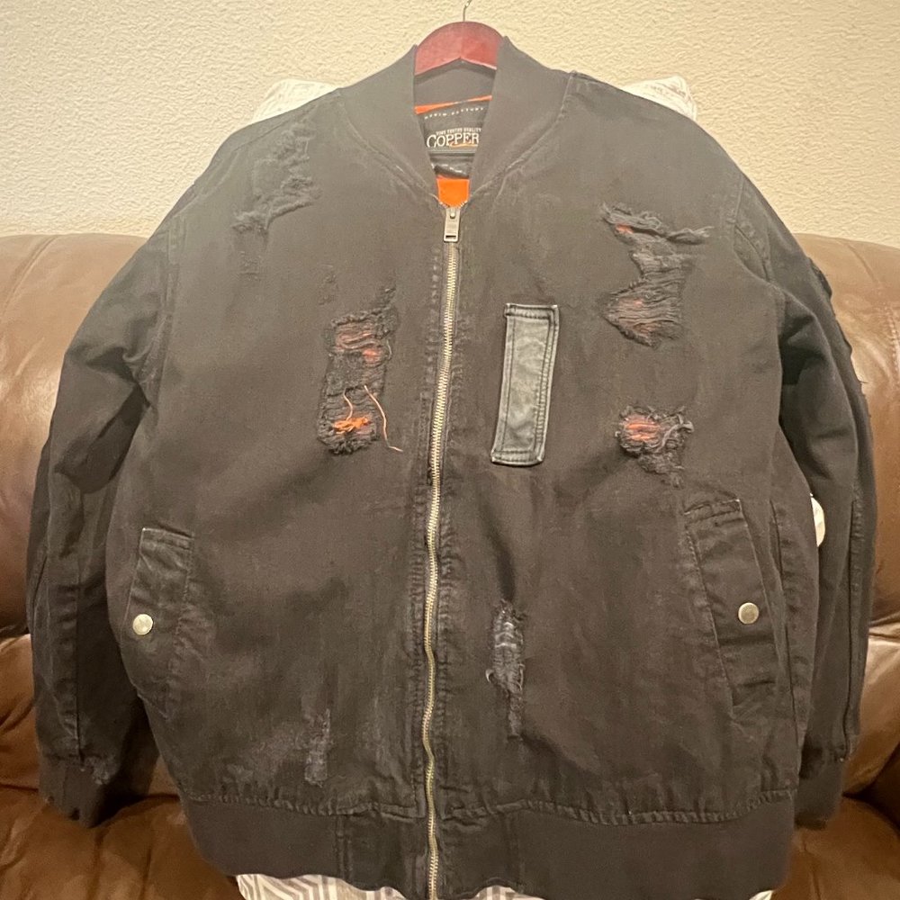 Denim Factory Copper Rivet Jacket, Color: Gray, Size: L